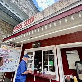 a man at the counter