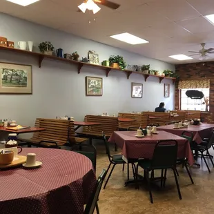Interior of restaurant