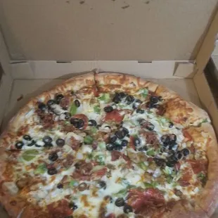 a pizza in a box