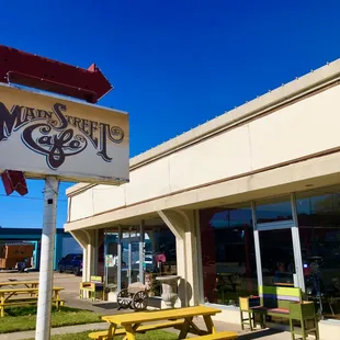 Main sign out front.