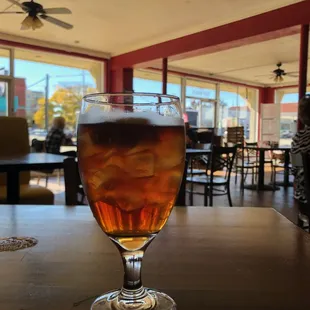 Iced tea, very good.