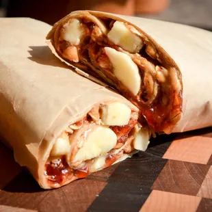 Peanut Butter &amp; Jelly wrap. So simple and yet so delish.