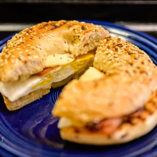 Bagel Egg Sandwich, made with local farm fresh eggs
