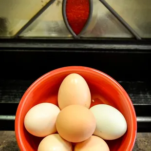 Local farm fresh eggs.