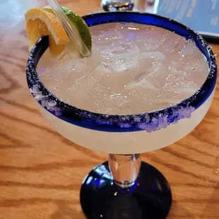 Margarita on the rocks (with salt).