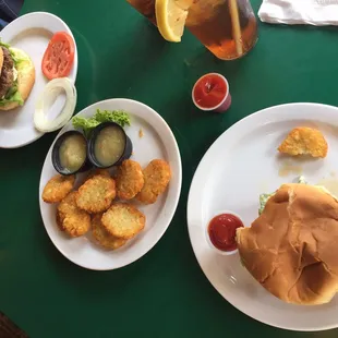 A fabulous tomato on the Brioche Burger and an even better one on my Black and Blue Burger!
