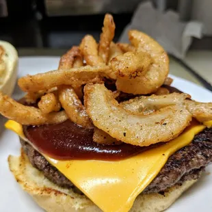 Western Burger. One of the many good items on the menu