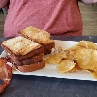 Nice big chunks of turkey.