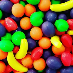 a large pile of candy