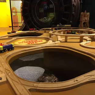 The train area is a big hit!