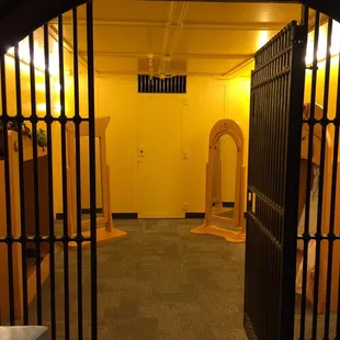 The old bank vault serves as a costume area. Your kid can become a pirate, a princess or even a pirate princess!