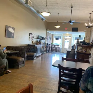 View from the back of the café