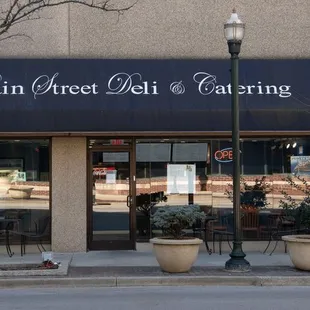 the front of the restaurant