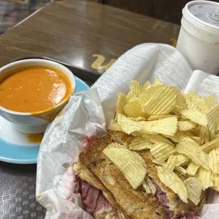 Reuben and soup.