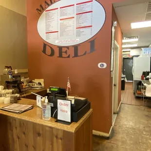 a view of the counter