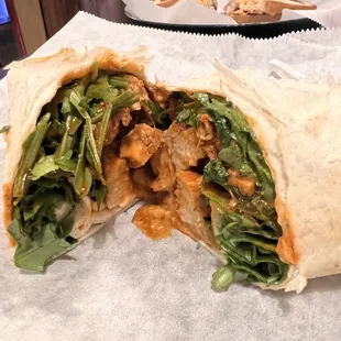 Buffalo chicken wrap