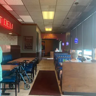the interior of a restaurant
