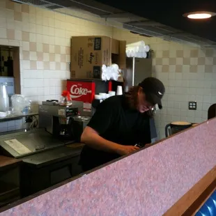 interior, sushi and sashimi