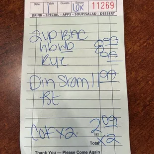 Check ..free coffee refills..