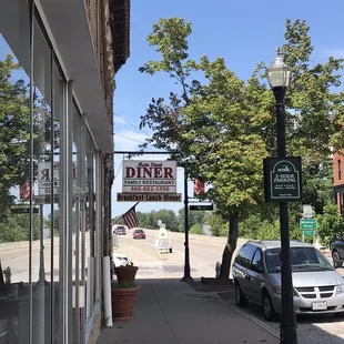 Street view of restaurant
