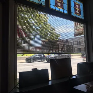 Street view from our table