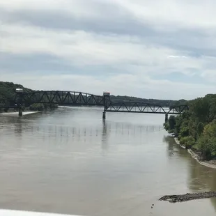 Nearby Missouri River taken from bridge