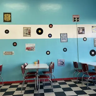 Inside the diner