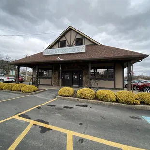 the front of the restaurant