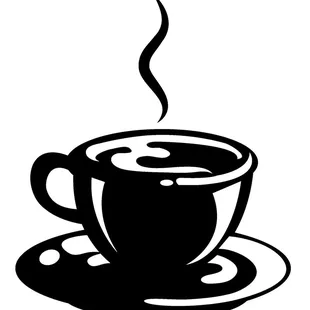 a cup of coffee on a saucer