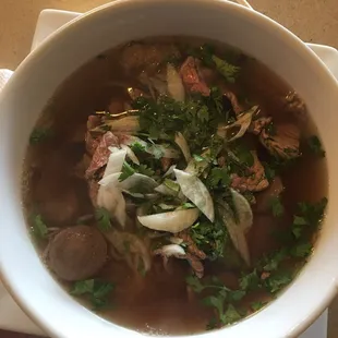 Beef and meatball pho. Very disappointing. 4/10