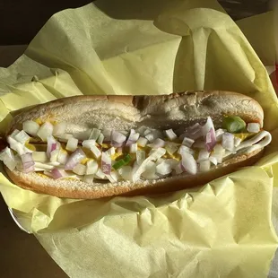 Portuguese Linguica. Delicious, fresh and very filling. Recommend highly.