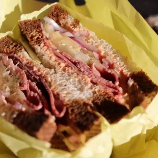 #26 Reuben Sub - Pastrami, Swiss Cheese, Onion, Thousand Island Dressing, &amp; Sauerkraut