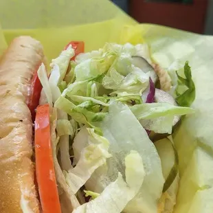 Half grilled chicken sandwich