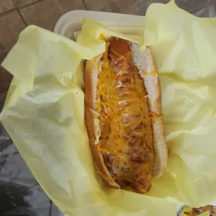 Chili cheese  dog