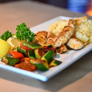 a plate of food