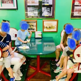 Ferris Wheel seats as booths still numbed.....