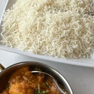 Perfect Chicken Curry with Perfect Basmati rice.