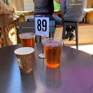 Beers on the front deck, you can't go wrong