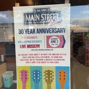 30th Anniversary June 3rd 2023 Saturday!