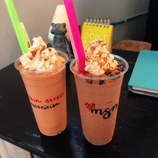 two cups of iced coffee