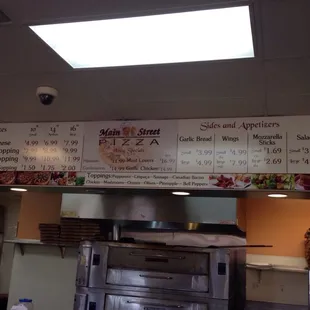 Current menu board