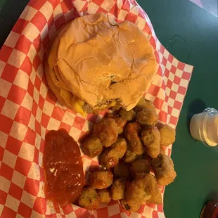 Double cheese n okra