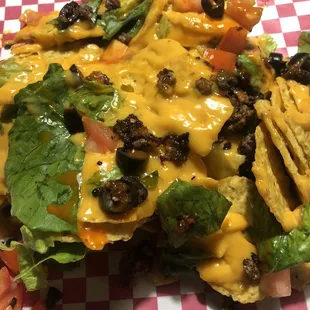 Trash can nachos