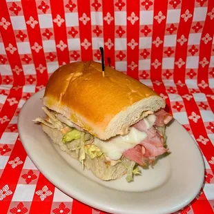 Ham and Mozzarella Sandwich