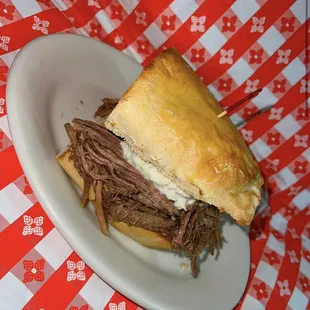 "Famous Roast Beef Sandwich"