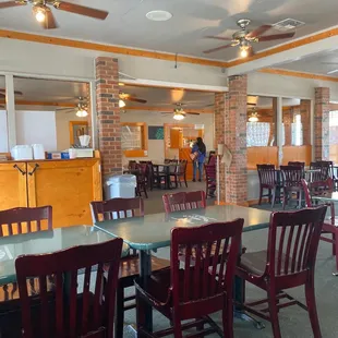 dining area with tables and chairs