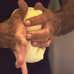 Dough made daily in store