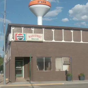 the front of the building