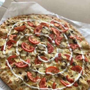 White Chicken Pizza