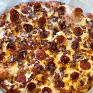 Pepperoni and Bacon Pizza